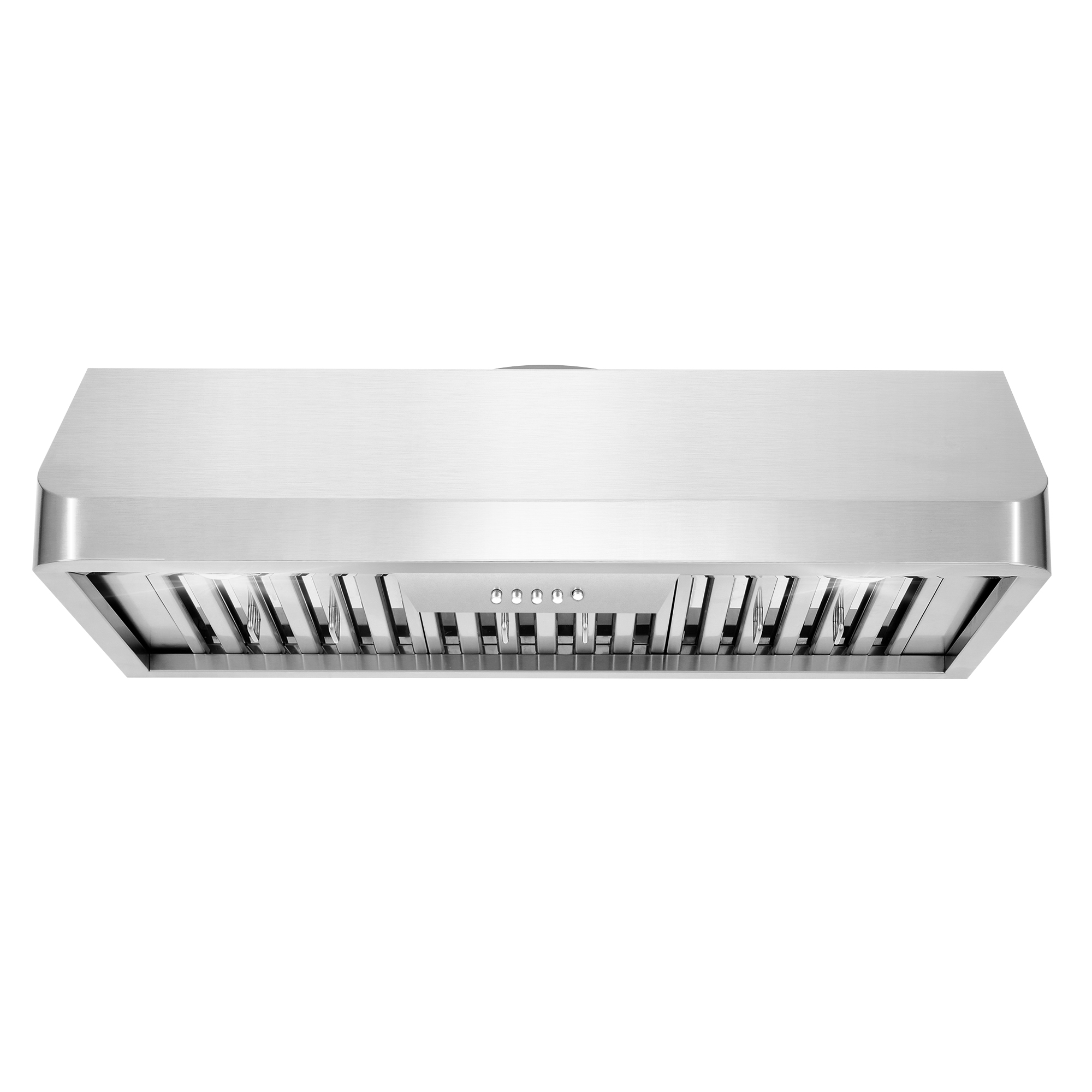 Cosmo Appliances COS-QB75-PA 30 in. 500 CFM Ducted Under Cabinet Range Hood  with Push Button Control Panel, Permanent Filters and LED Lighting